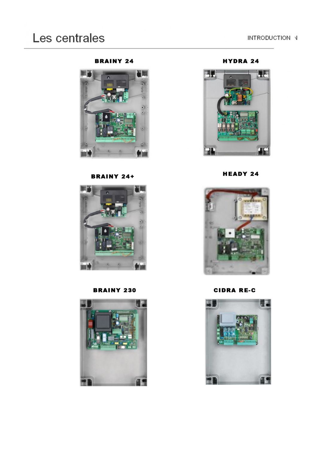 Centrales de commande